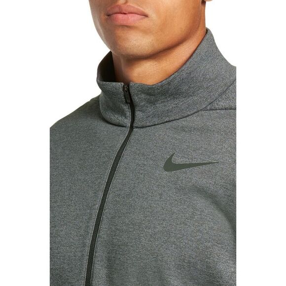 New! NIKE Men's Therma Fleece Quarter Zip Training Sweater Top Size Small Gray - Picture 3 of 4